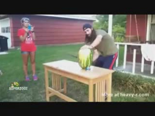 i decided to cut the watermelon with a machete (tin) [240p]